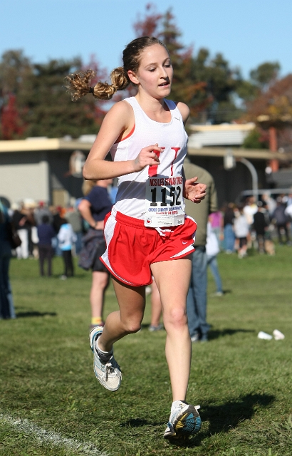 NCS XC D5 Girls-084.JPG - 2009 North Coast Section Cross Country Championships, Hayward High School, Hayward, California